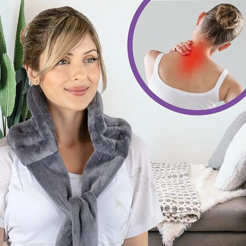 Bouillotte coussin graine de lin polyvalente