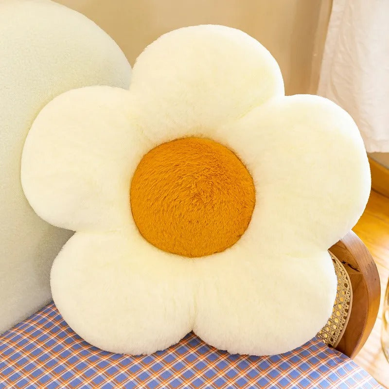 Coussin fleur coloré
