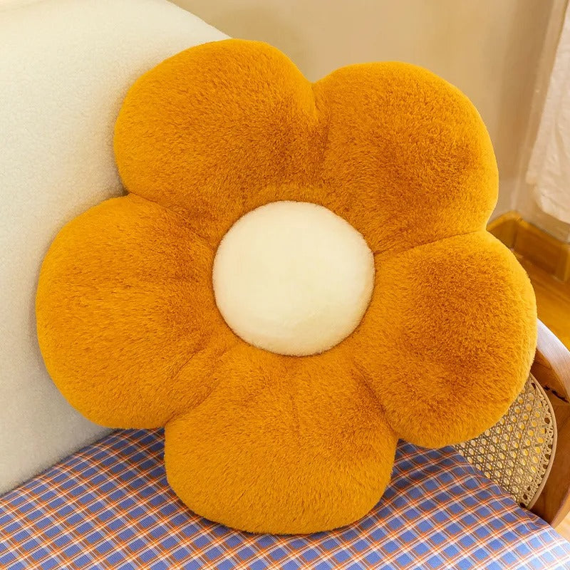 Coussin fleur coloré
