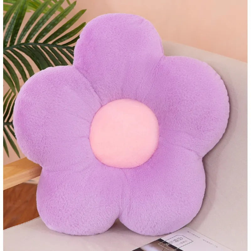 Coussin fleur coloré
