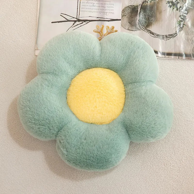 Coussin fleur coloré