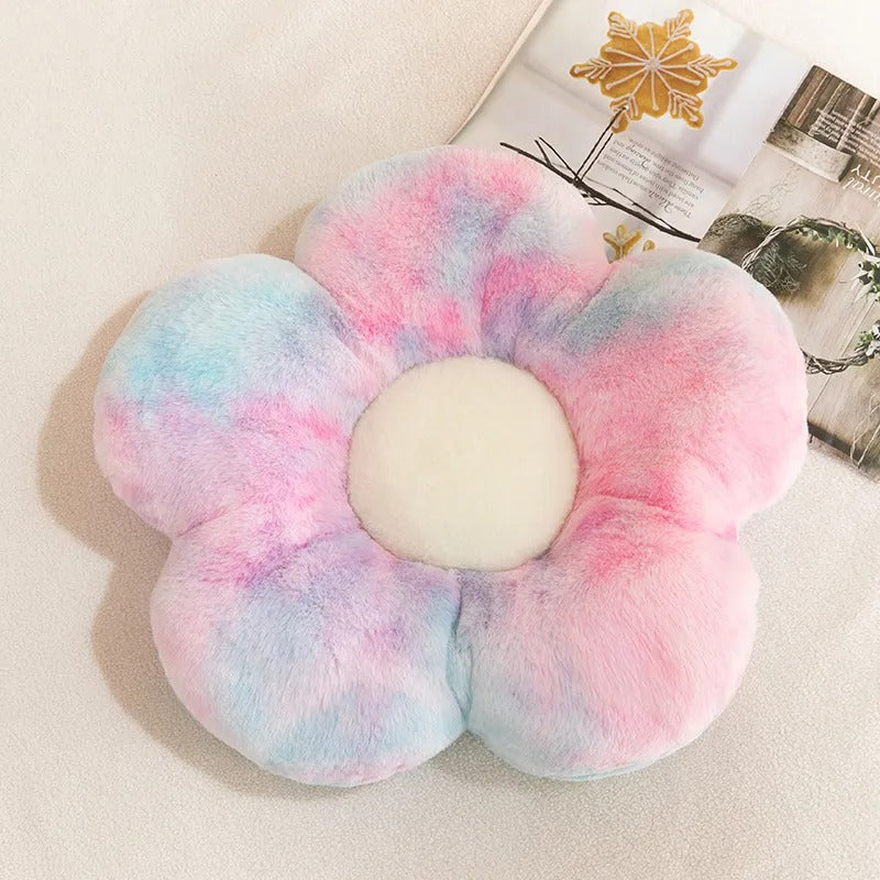Coussin fleur coloré