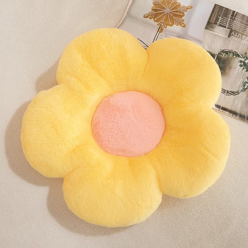 Coussin fleur coloré
