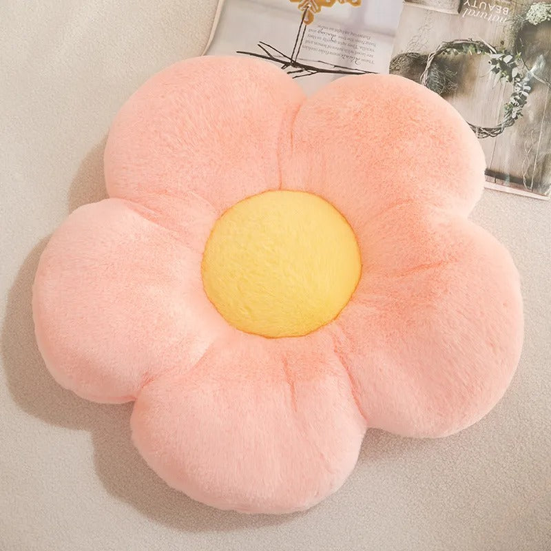 Coussin fleur coloré