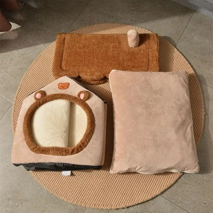 Coussin chat apaisant en 3 partie à assembler