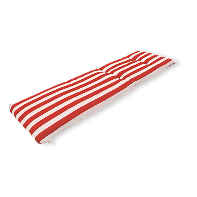 Coussin transat à motif de lignes sur fond blanc