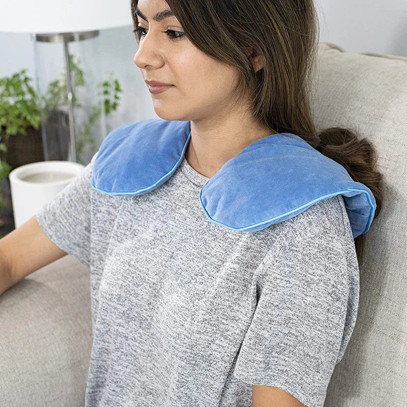 Coussin graine de lin cervicale chauffant
