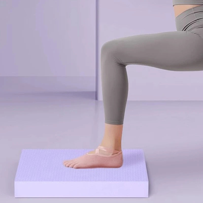 Coussin d'équilibre fitness carré et antidérapant