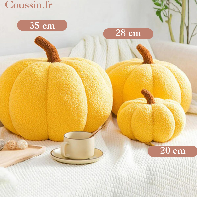 Coussin citrouille halloween