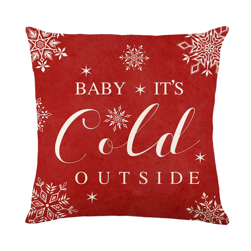 Coussin pour noël baby it's cold outside