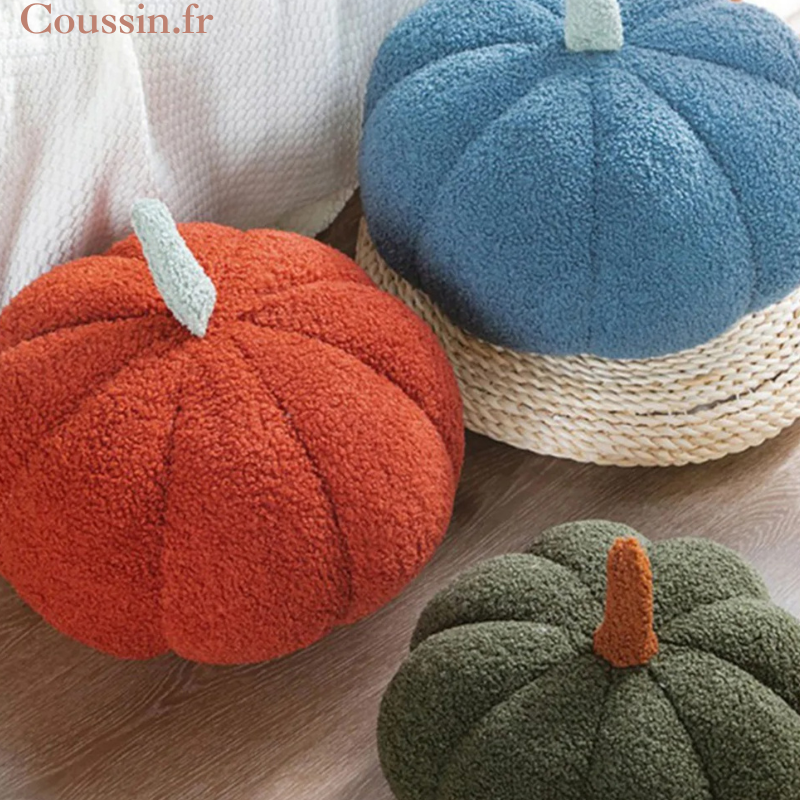 Coussin citrouille halloween