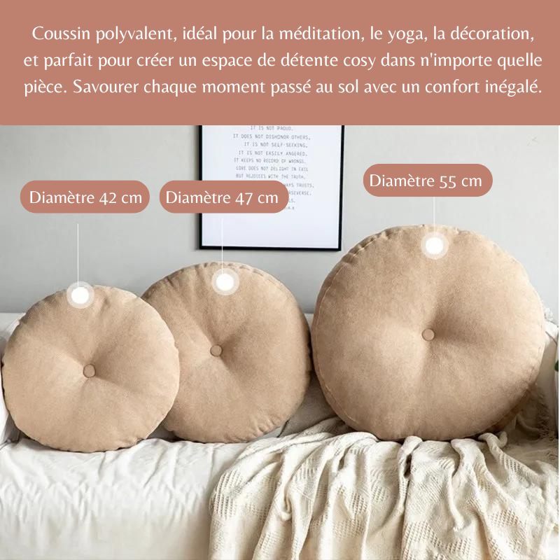 Coussin yoga rond