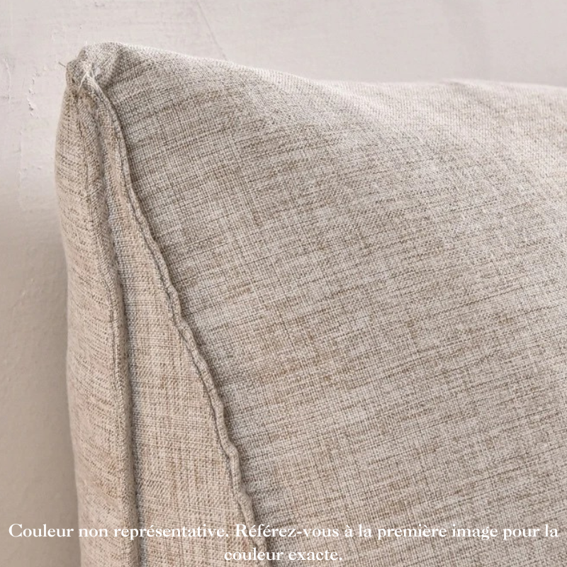 Coussin tête de lit gris