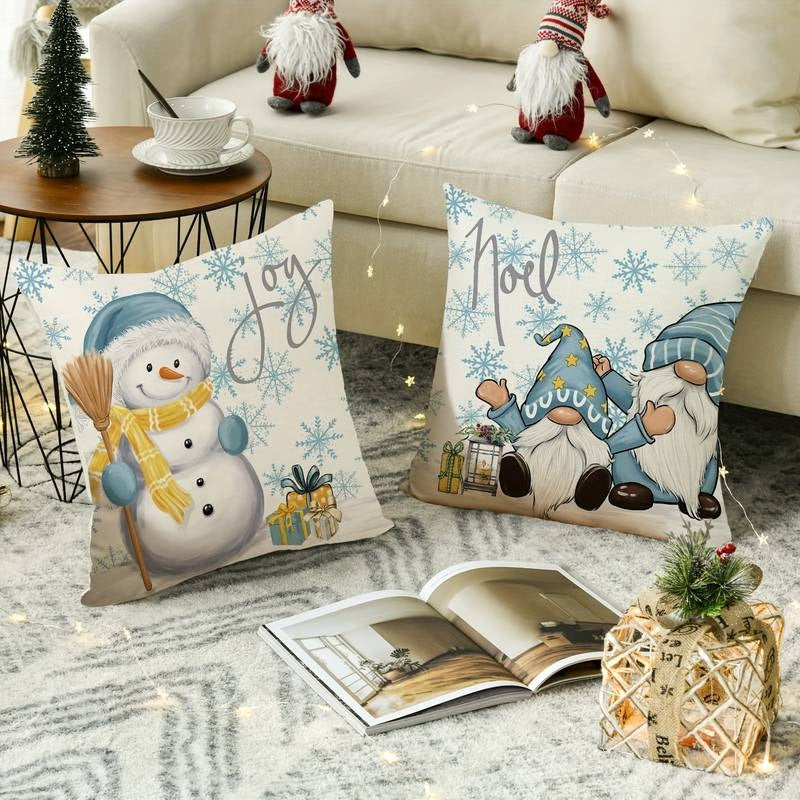 Coussin de noël blanc