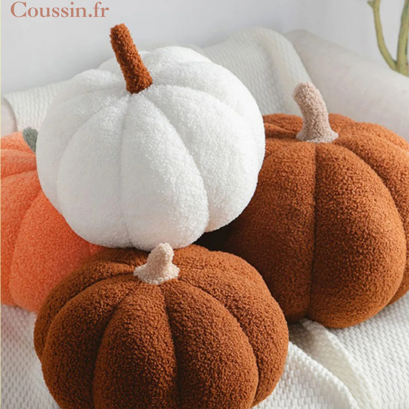 Coussin citrouille halloween