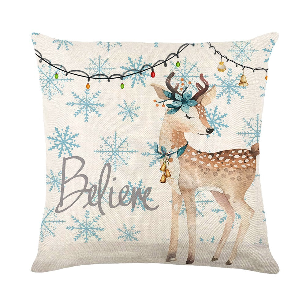 Coussin de noël blanc