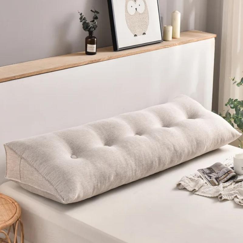 Coussin tête de lit blanc