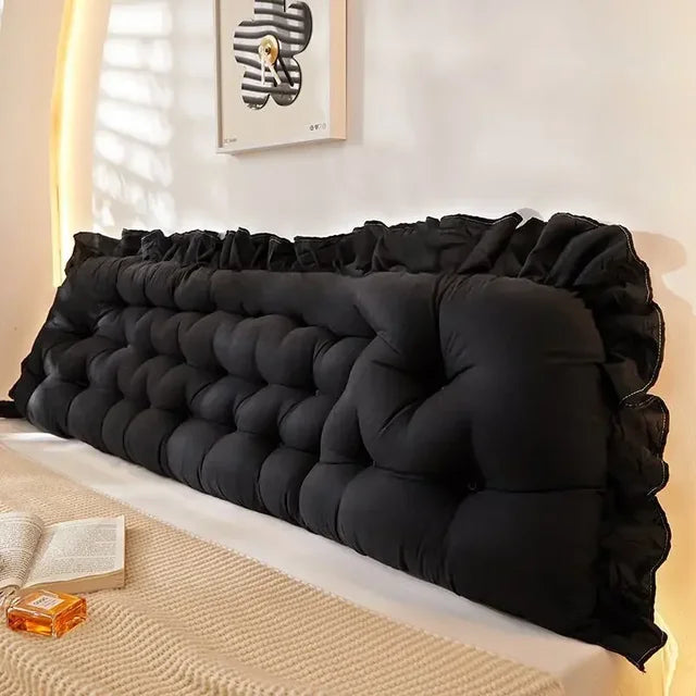 Coussin tête de lit noir