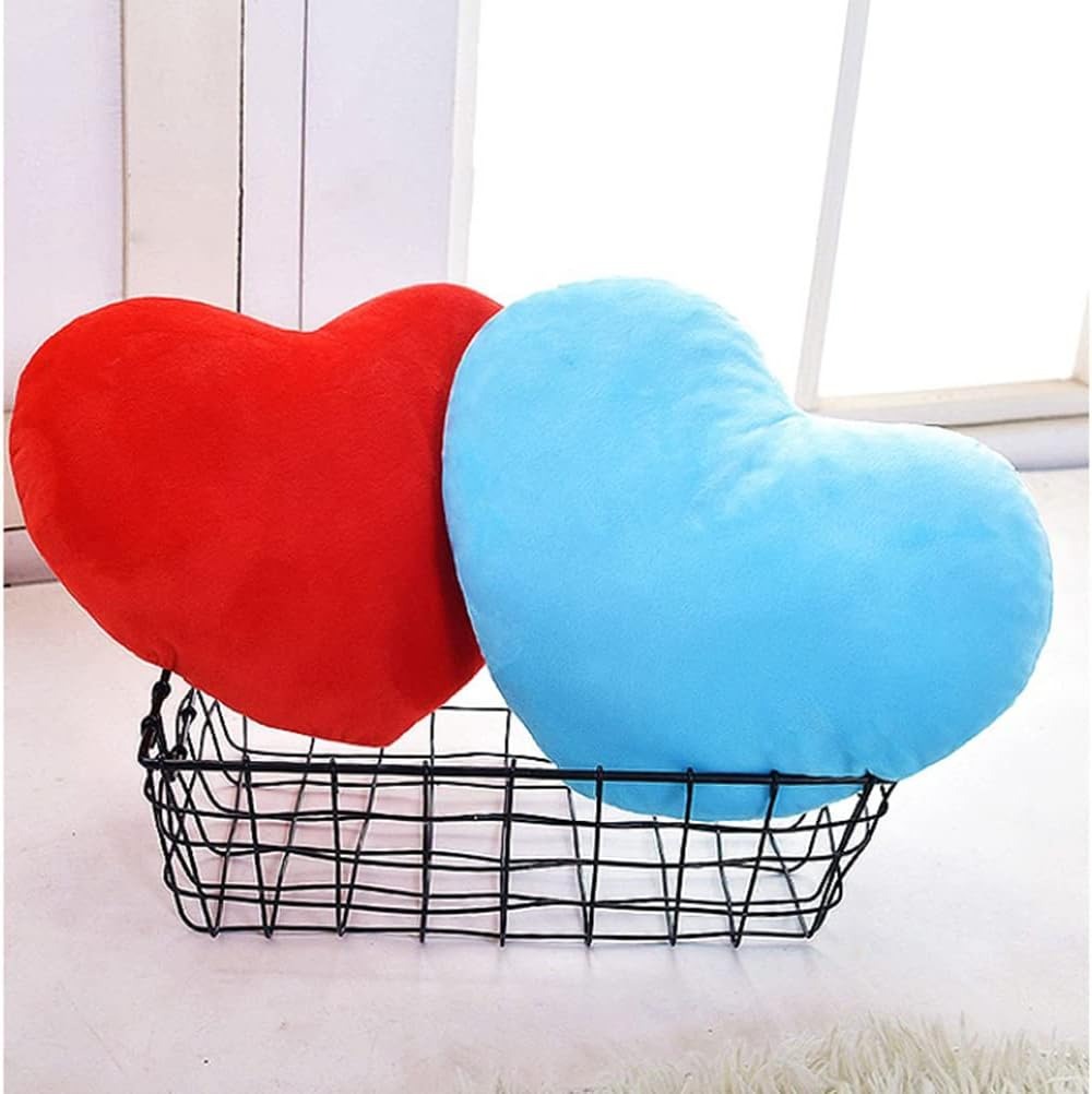 Coussin coeur bleu