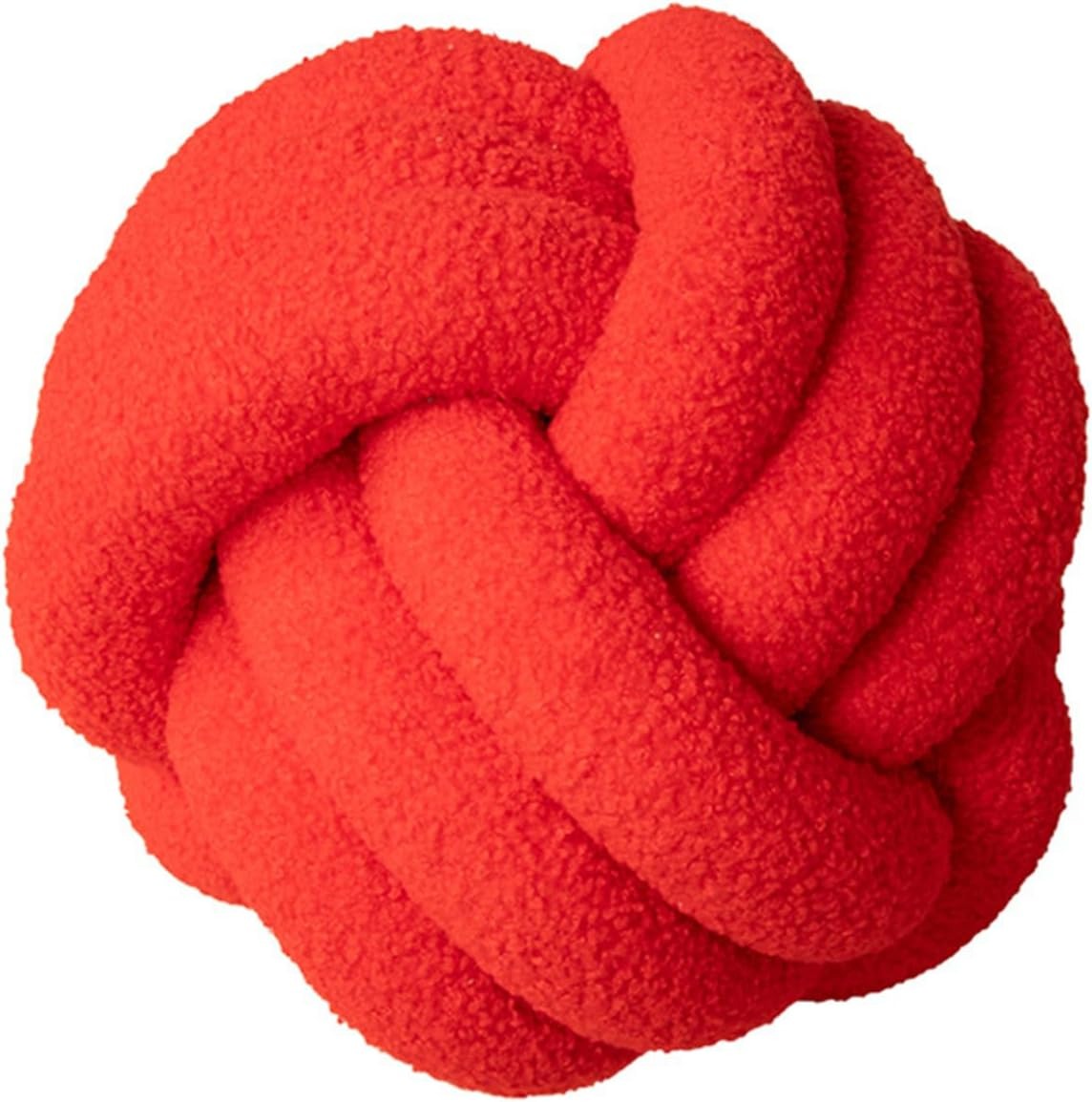 Coussin boule rouge