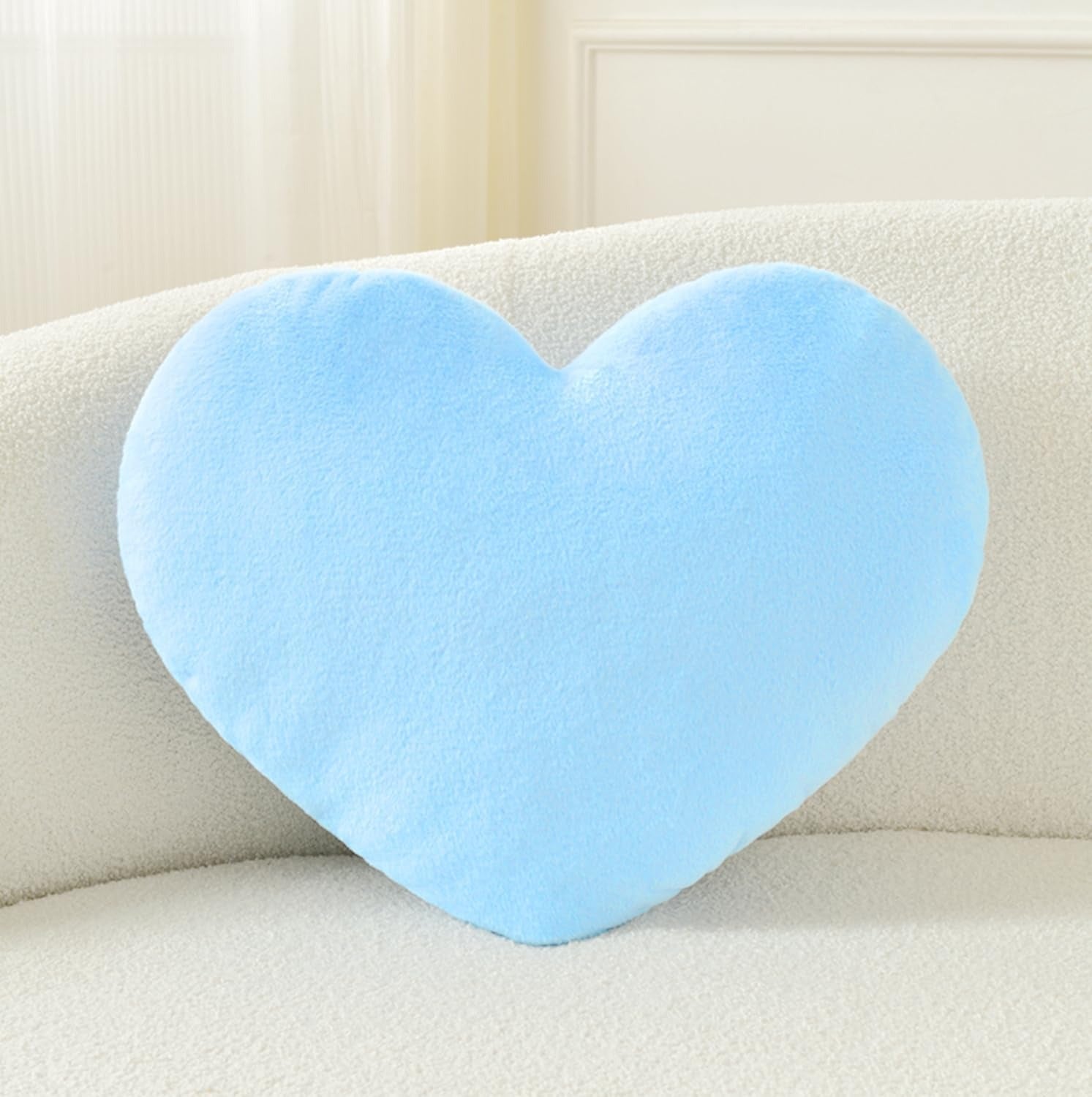 Coussin coeur bleu