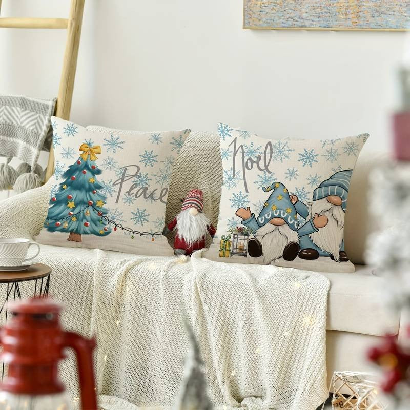 Coussin de noël blanc