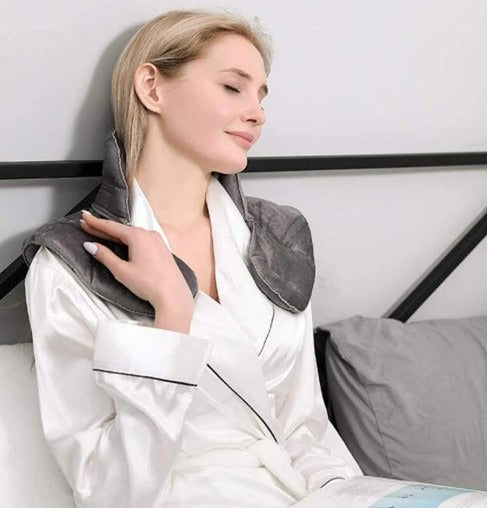 Coussin chauffant cervicales et épaules en graines de lin