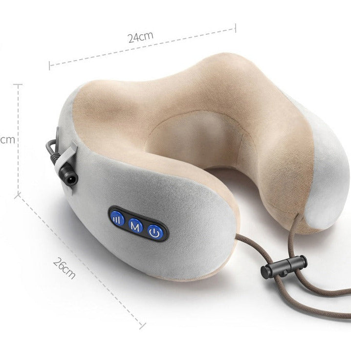 Coussin massage nuque de voyage rechargeable