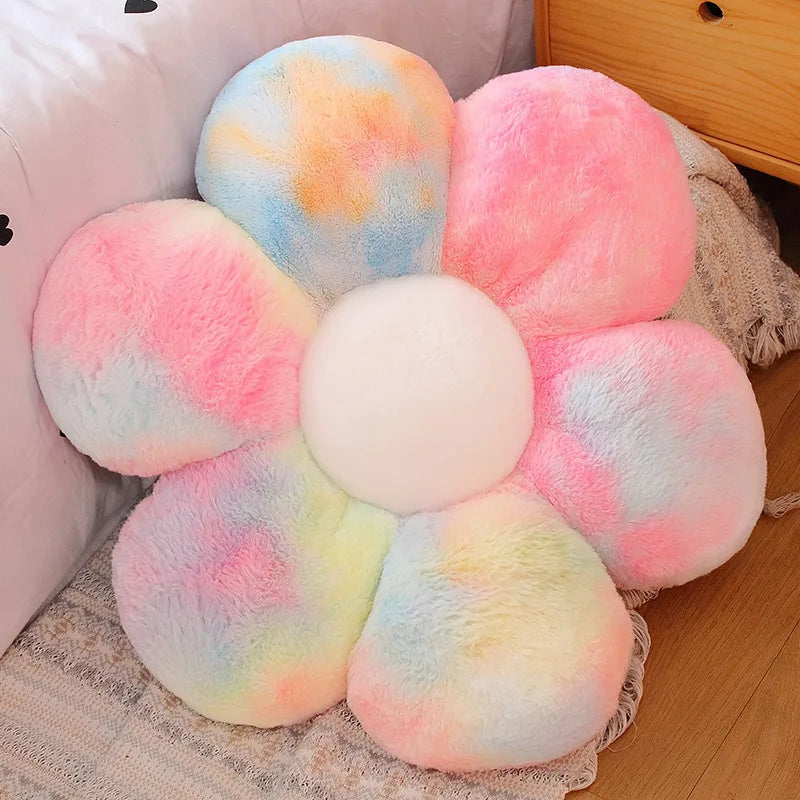 Gros coussin fleur bébé moelleux