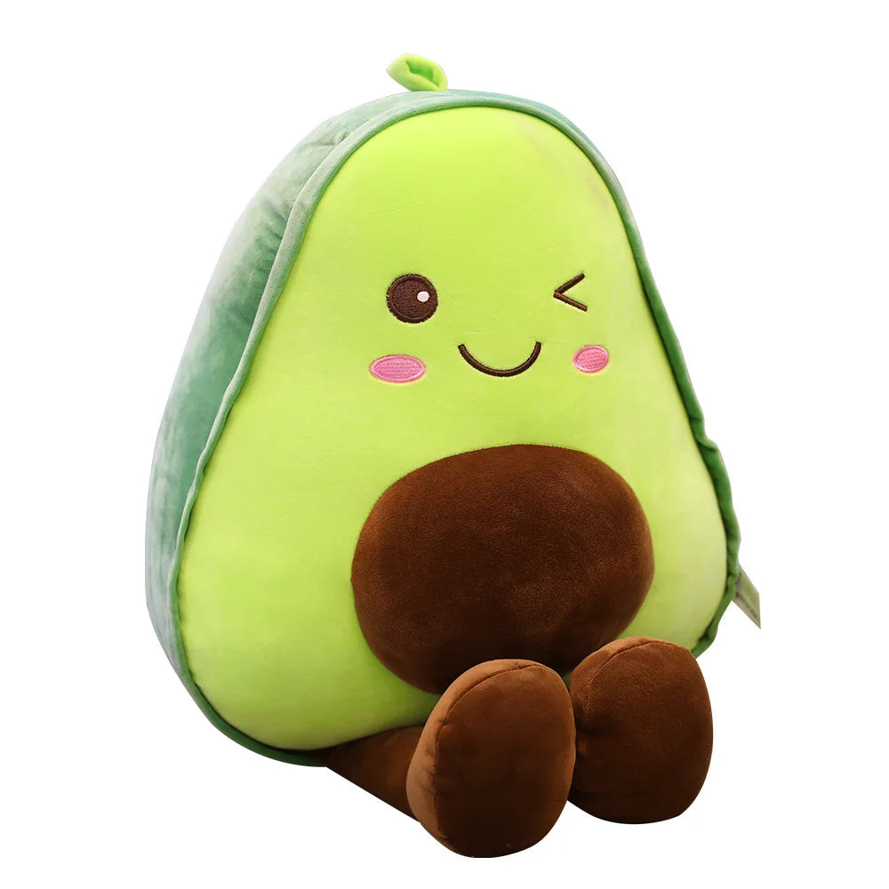 Coussin peluche avocat