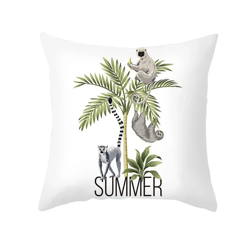 Coussin décoratif jungle exotique