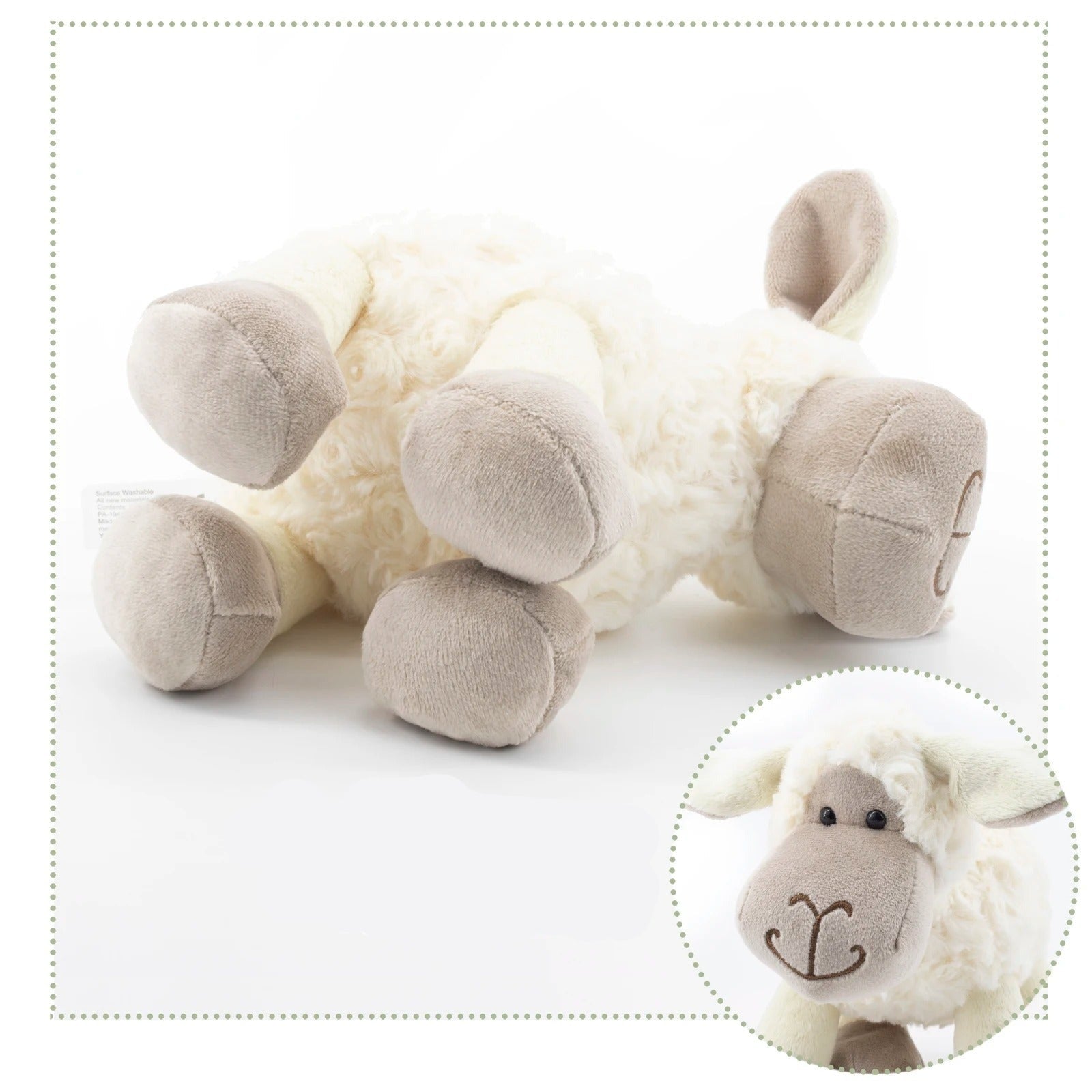 Coussin peluche mouton