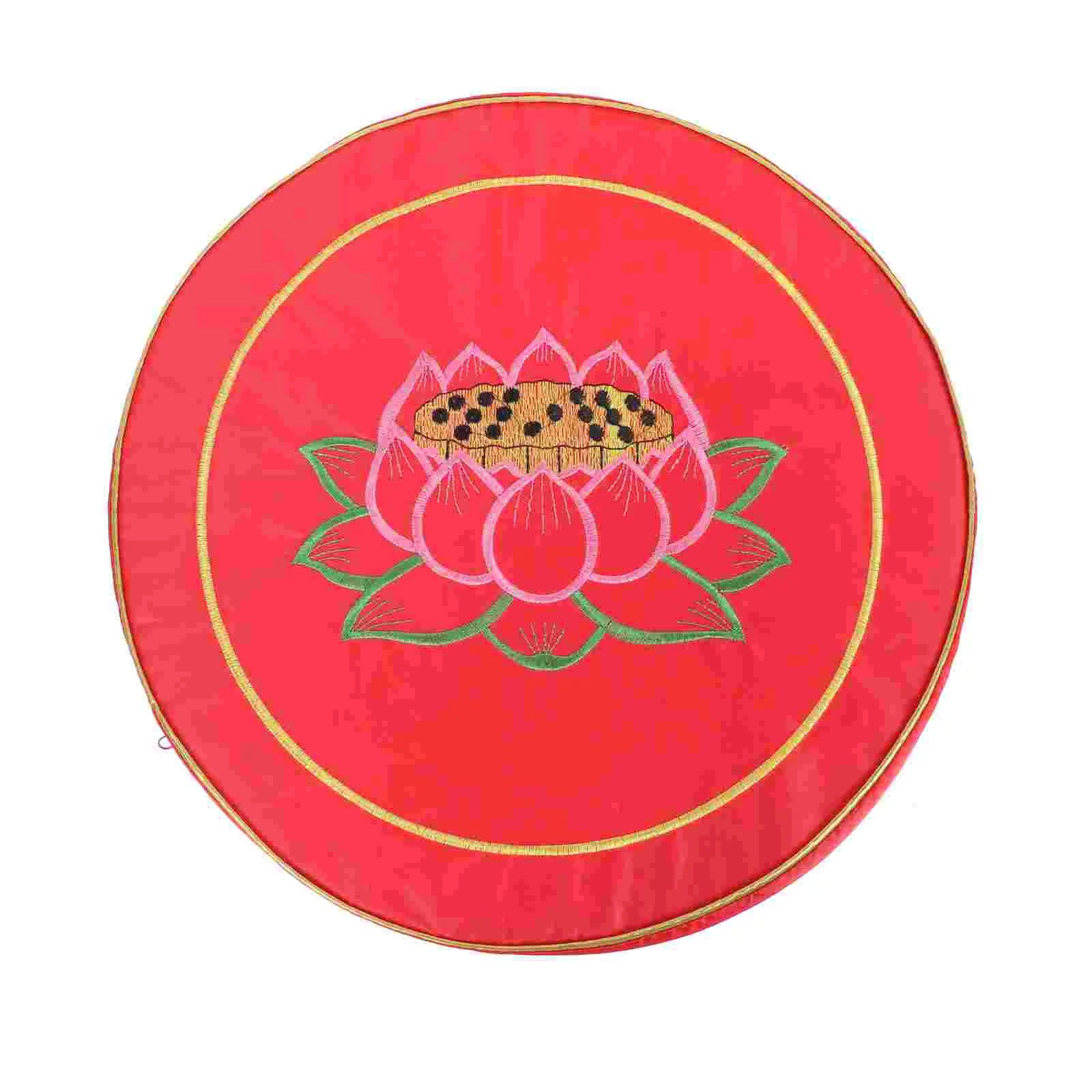 Coussin de méditation yoga rouge