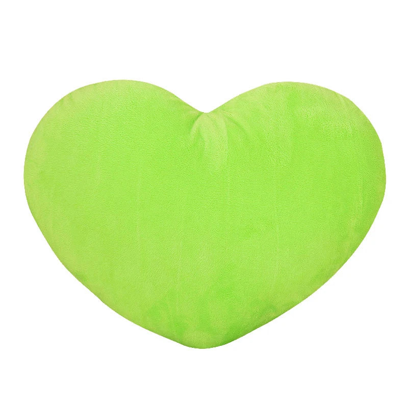 Coussin coeur vert