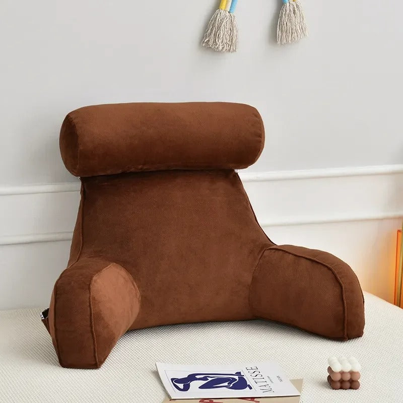 Coussin de lecture avec accoudoirs