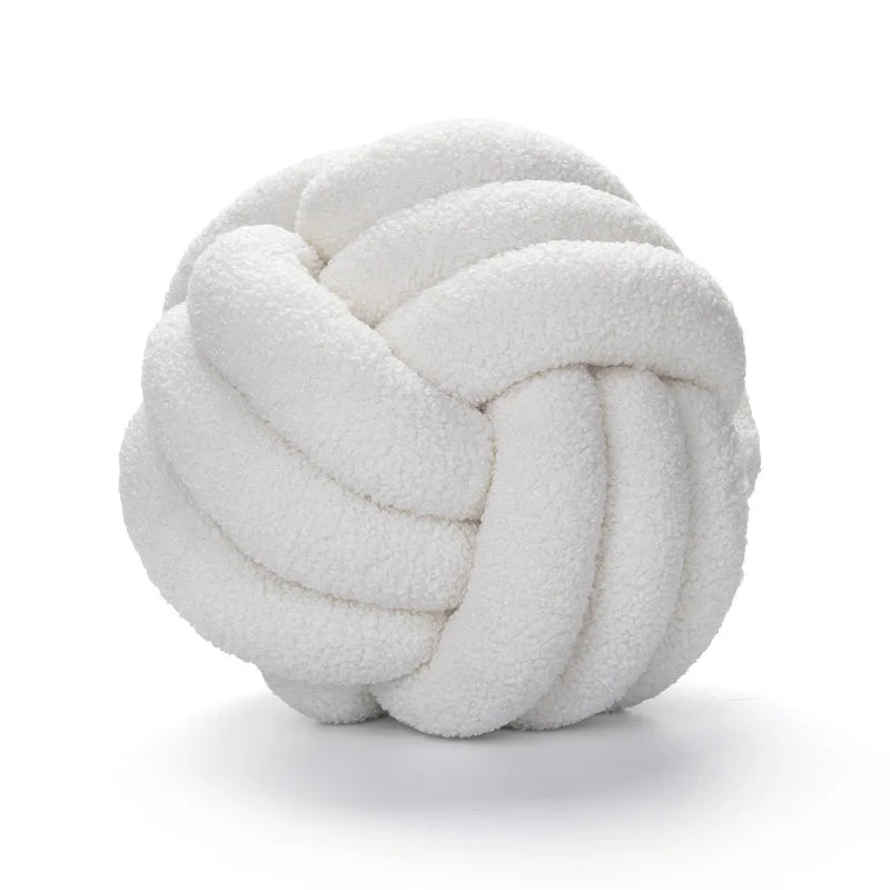 Coussin boule blanc