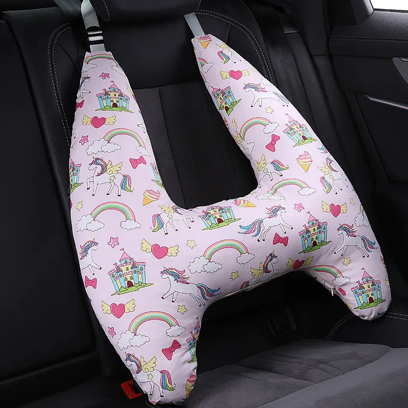 Coussin enfant voiture modèle licorne