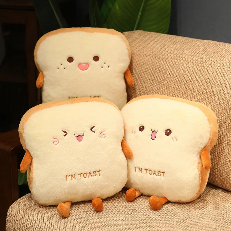 Coussin enfant 2 - 3 ans en forme de toast