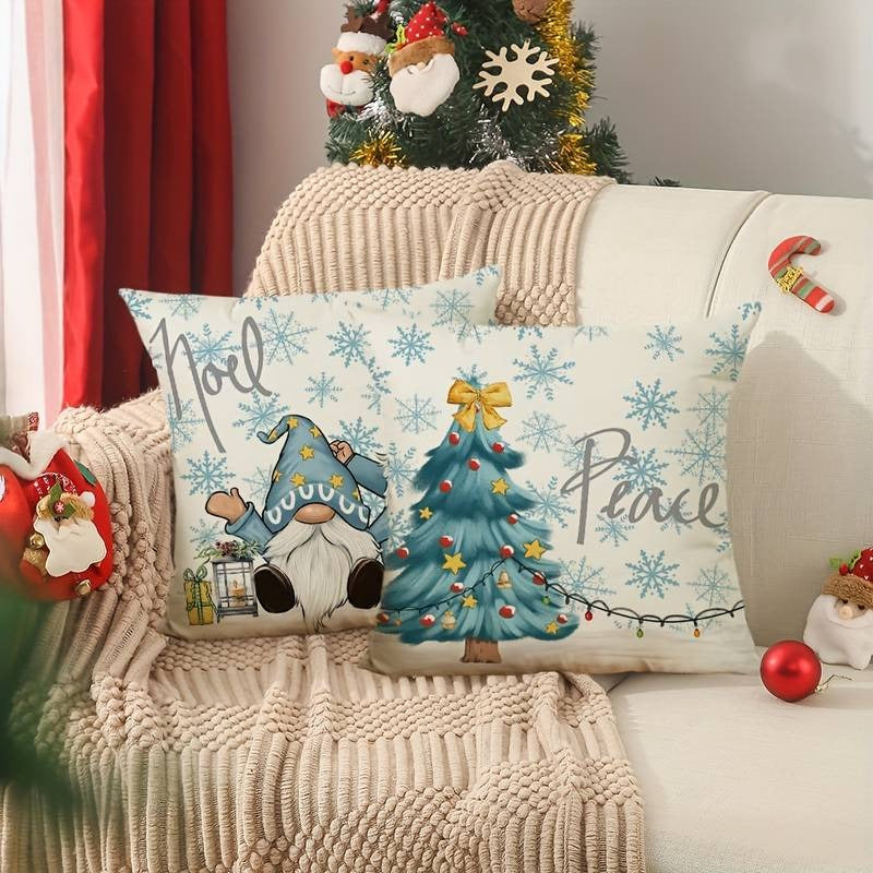 Coussin de noël blanc