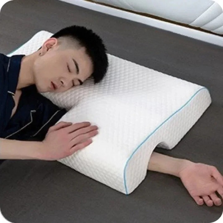 Coussin anti ronflement mémoire de forme en coton