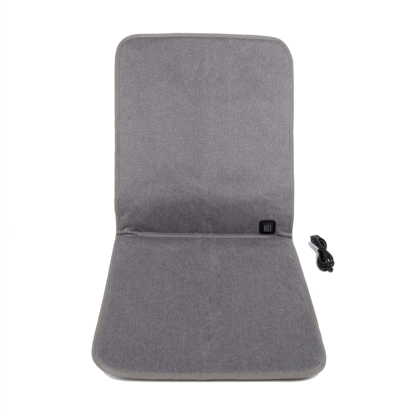 Coussin chauffant en coton à température réglable sur fond blanc