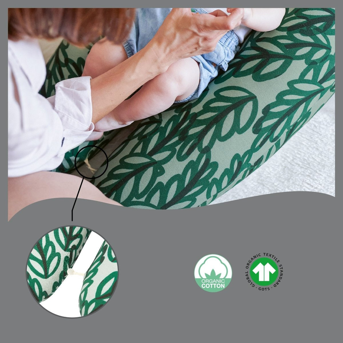 Coussin d’allaitement déhoussable