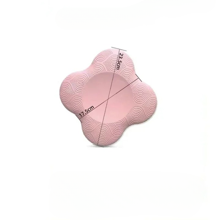 Coussin genoux yoga rose et épais