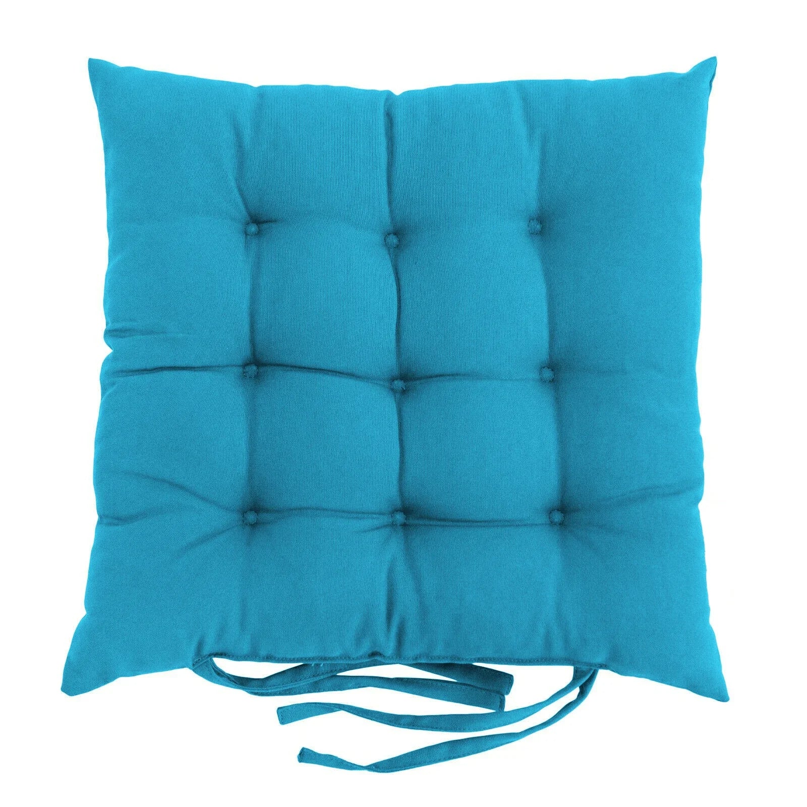 Coussin de jardin imperméable et carré sur fond blanc