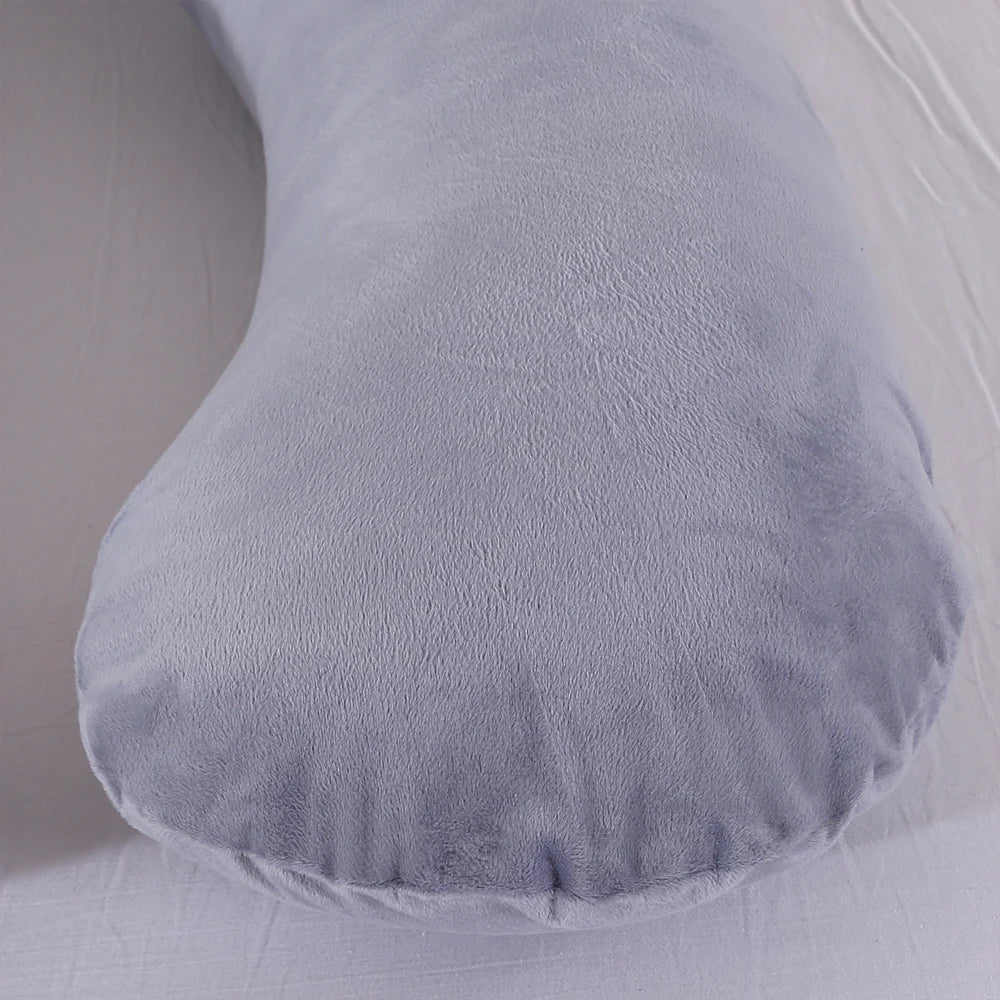 Coussin de maternité gris de grande taille