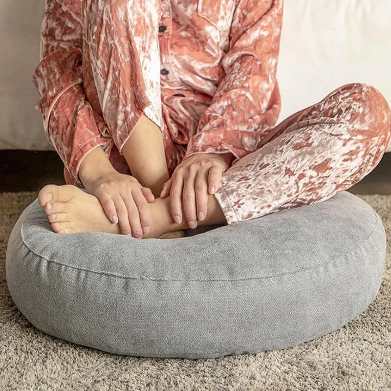 Coussin sol rond pour yoga