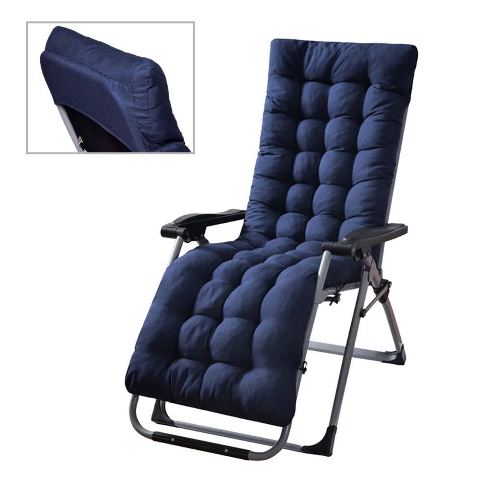 Coussin matelassé pour transat extérieur 168x52 cm
