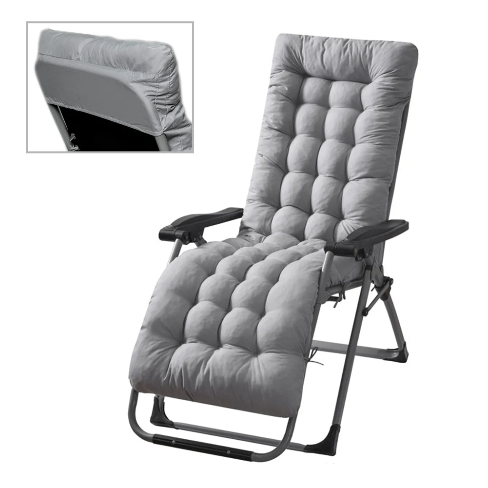 Coussin matelassé pour transat extérieur 168x52 cm